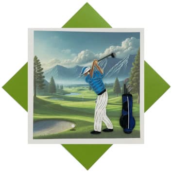Golfing Man