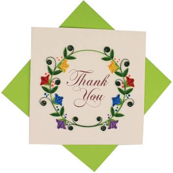 Thank You Flower Wreath